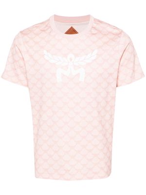 MCM monogram-print cotton T-shirt - Pink