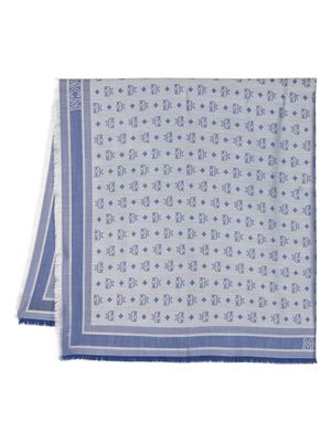 MCM monogram-print scarf - Blue