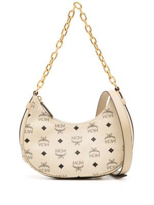 MCM small Aren monogram shoulder bag - Neutrals