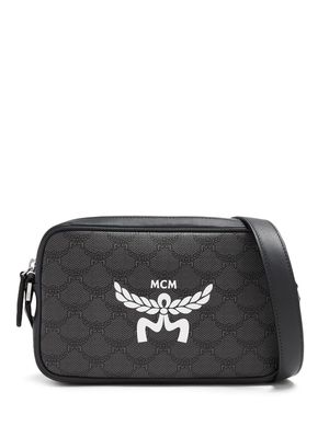 MCM small Himmel Lauretos canvas crossbody bag - Black