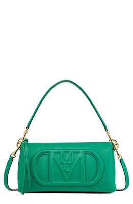 MCM Small Mode Travia Leather Shoulder Bag in Bosphorus