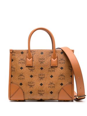 MCM small München Visetos tote bag - Brown