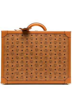 MCM small Visetos-print suitcase - Brown
