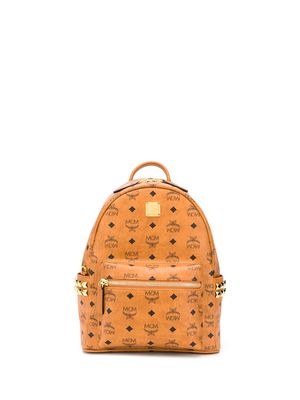 MCM Stark studded backpack - Brown
