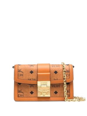 MCM Tracy logo-monogram crossbody bag - Brown