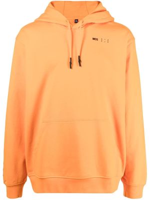 MCQ chest logo-print detail hoodie - Orange
