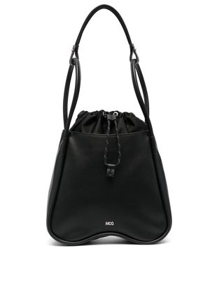 MCQ curve-edge drawstring tote bag - Black