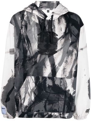 MCQ graphic-print cotton hoodie - Black