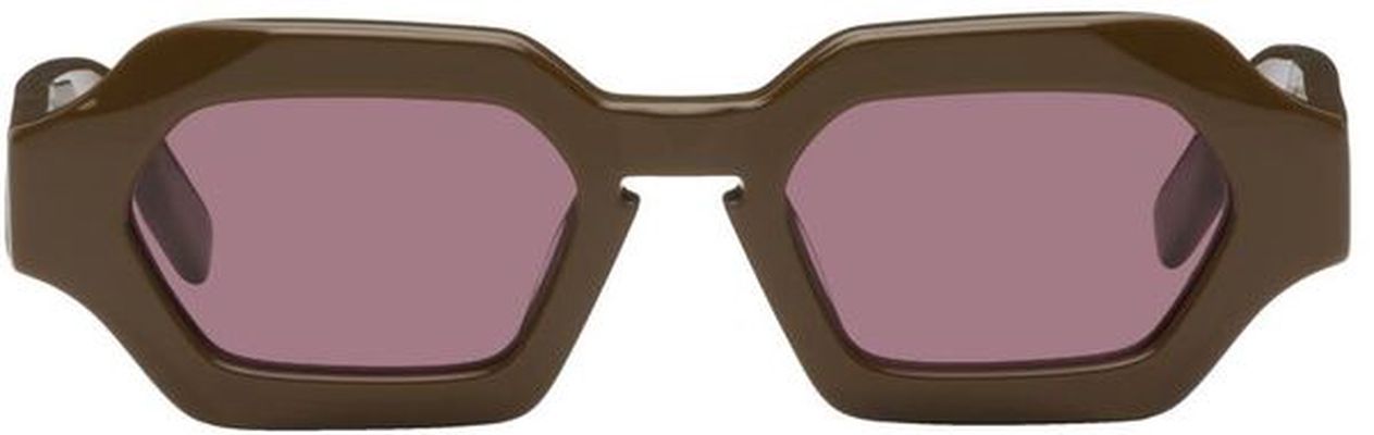 MCQ Green Geometric Sunglasses