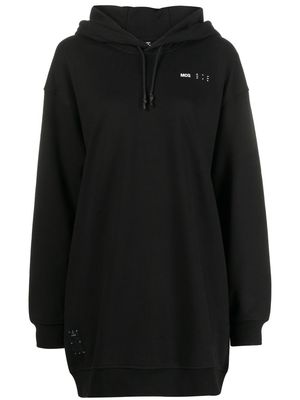 MCQ logo-print hoodie dress - Black