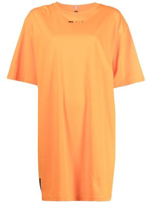 MCQ logo-print T-shirt dress - Orange