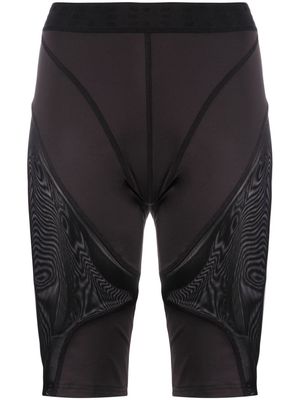 MCQ panelled biker-style shorts - Black