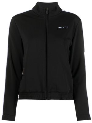MCQ piped-trim zip-fastening sweatshirt - Black