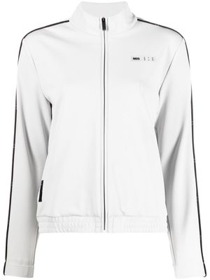 MCQ piped-trim zip-fastening sweatshirt - Grey