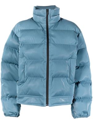 MCQ quilted zip-up puffer coat - Blue