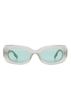MCQ rectangle-frame sunglasses - Green