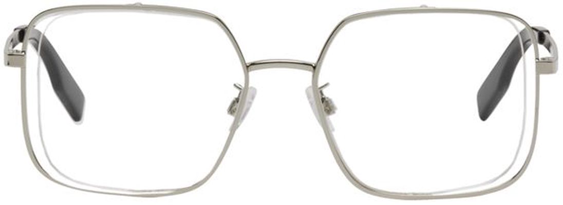 MCQ Silver Square Glasses