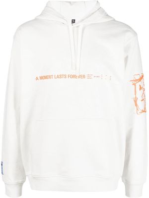 MCQ slogan-print graphic hoodie - White