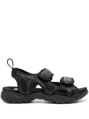 MCQ Striae touch-strap sandals - Black