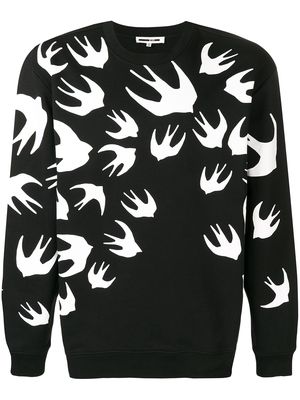 McQ Swallow swallow print sweatshirt - Black