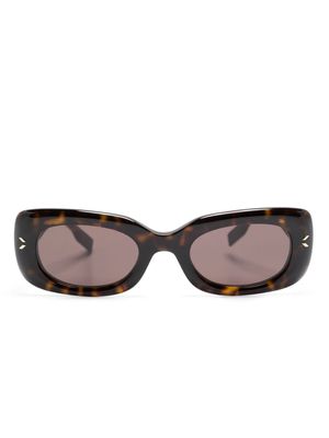 MCQ tortoiseshell-effect square-frame sunglasses - Brown