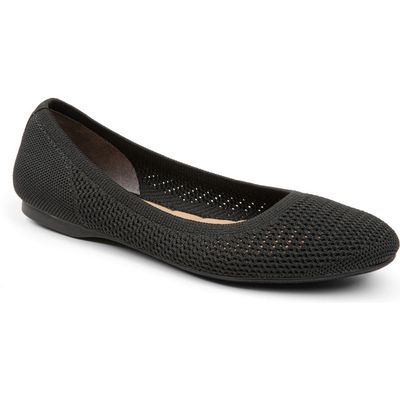 Me Too Bevin Knit Skimmer Flat in Black