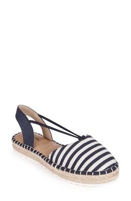 Me Too Cheslie Espadrille in Navy/White Stripe 