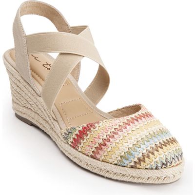 Me Too Skylen Espadrille Wedge Sandal in Spring Multi 