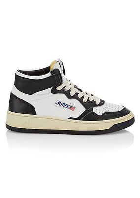 Medalist Mid-Top Leather Sneakers