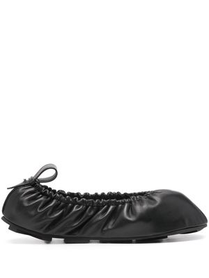 Medea leather ballerina shoes - Black