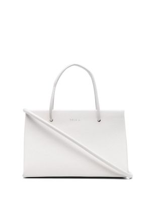 Medea logo-detail tote bag - White