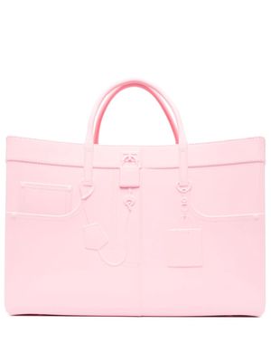 Medea open-top rectangular tote bag - Pink