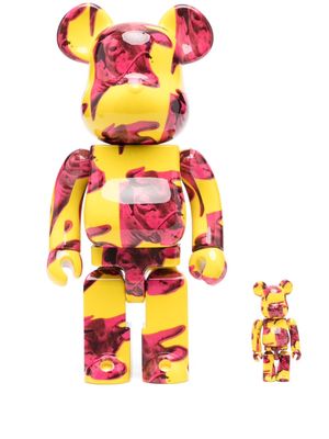 Medicom Toy Andy Warhol cow print bearbrick - Yellow