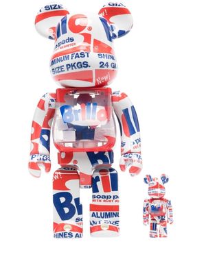 Medicom Toy Bearbrick Andy Warhol Brillo collectible statue - Blue