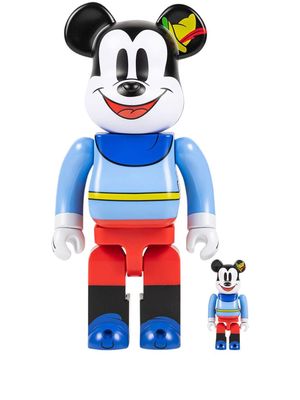 Medicom Toy x Disney Mickey Mouse BearbrBrave Little Tailor BE@RBRICK 100% & 400% figure set - Blue