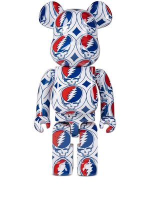 Medicom Toy x Grateful Dead "Steal Your Face" BE@RBRICK figure - White