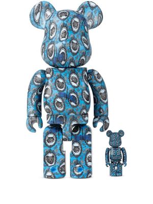 Medicom Toy x Robe Japonica BE@RBRICK 100% and 400% figure set - Blue