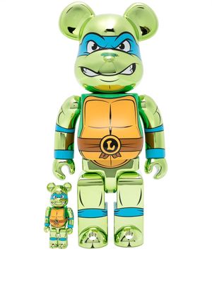 Medicom Toy x Teenage Mutant Leonardo Chrome 100% and 400% figure - Green