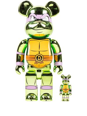 Medicom Toy x Teenage Mutant Ninja Turtles Donatello BE@RBRICK 100% & 400% figure set - Green