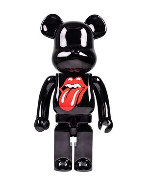 Medicom Toy x The Rolling Stones "Lips and Tongue" BE@RBRICK 1000% figure - Black