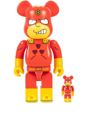 MEDICOM TOY x The Simpsons Radioactive Man BE@RBRICK 100% and 400% figure set - Red