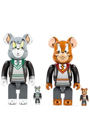 Medicom Toy x Warner Brothers Tom and Jerry in Hogwarts House Robes 100% & 400% 4-piece figure set - Black