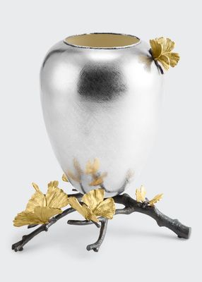 Medium Butterfly Ginkgo Vase