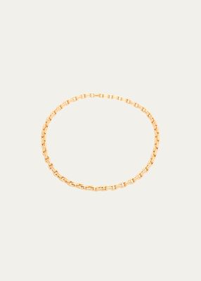 Medium Double Box Chain Necklace in 18K Yellow Gold