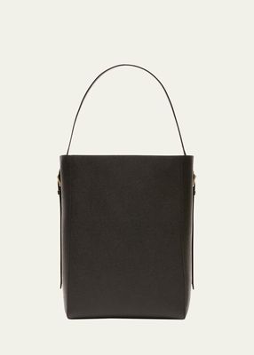 Medium Leather Bucket Bag