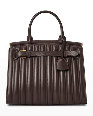 Medium Quilted Leather Satchel Bag