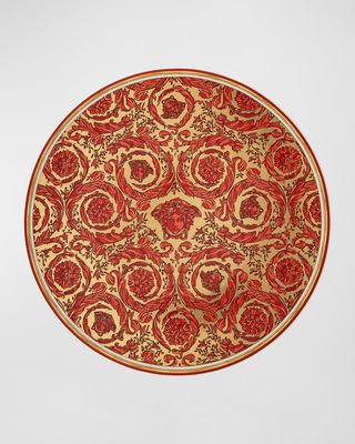 Medusa Garland Red Charger Plate