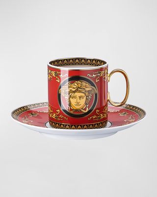 Medusa Modern Coffee Cup & Saucer Set
