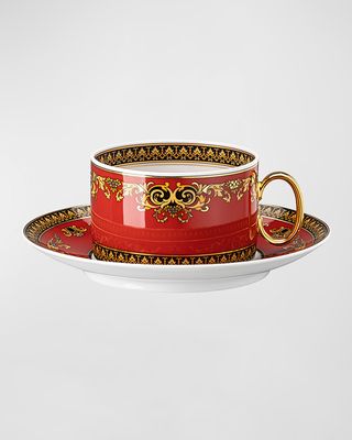 Medusa Modern Tea Cup & Saucer Set