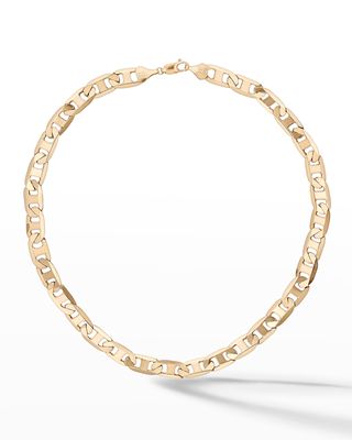 Mega Malibu Chain Choker Necklace, 16"L